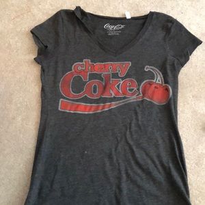 Cherry Coke grey size m tshirt
